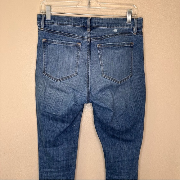 Loft Women's Modern Skinny Distressed Blue Jeans Size 27/4 - Picture 6 of 10